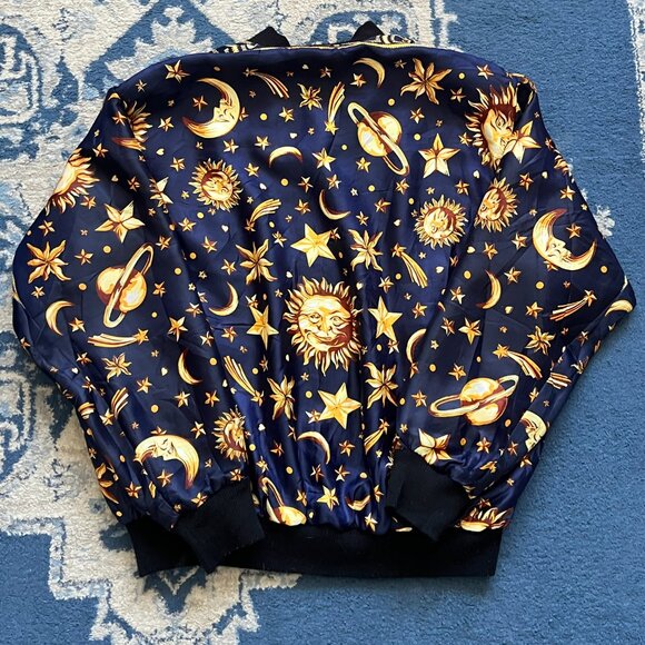 Vintage 80s Picasso Art Jacket Reversible Windbreaker Sz L RARE - Picture 5 of 5